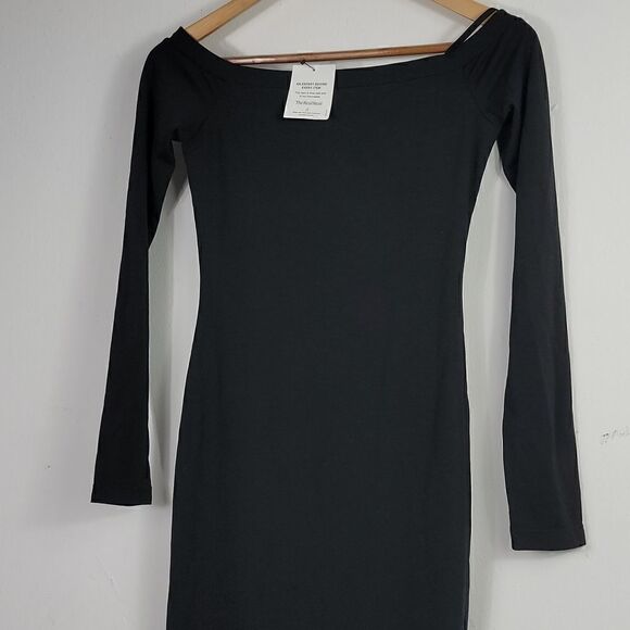 T By Alexander Wang Black Off Shoulder Dress Size XS - Picture 3 of 12